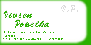 vivien popelka business card